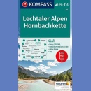 Lechtaler Alpen, Hornbachkette. Mapa turystyczna 1:50 000