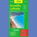 Lefkada. Mapa turystyczna 1:50 000