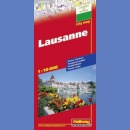 Lozanna (Lausanne, Losanna). Plan miasta 1:10 000. 