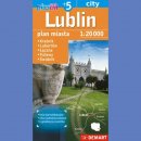 Lublin +5. Plan 1:20 000. Plastik