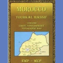Maroko: Toubkal Massif. Mapa topograficzna 1:160 000.