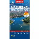 Mazurska Pętla Rowerowa. Mapa turystyczna 1:70 000. Foliowana