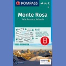 Monte Rosa. Mapa turystyczna 1:50 000 laminowana