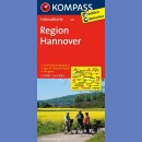 Okolice Hannoveru (Region Hannover). Mapa rowerowa 1:70 000 laminowana.