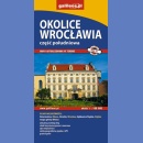 Okolice Wrocławia. Część południowa. Mapa turystyczna 1:100 000