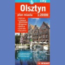 Olsztyn +6. Plan miasta 1:20 000