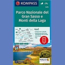 Parco Nazionale del Gran Sasso. Monti della Laga. Mapa turystyczna 1:50 000 laminowana