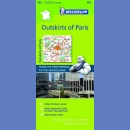 Paryż i przedmieścia Paryża (Outskirts of Paris). Mapa turystyczna 1:53 000.