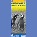 Patagonia, Ziemia Ognista (Tierra del Fuego). Mapa turystyczna 1:2 000 000/1:750 000.