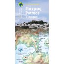 Patmos. Mapa topograficzna 1:20 000.
