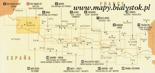 pireneje mapa turystyczna Pireneje (7). Haute Ariege. Mapa turystyczna 1:50 000. :: MAPY 