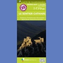 Pireneje (9). Le Sentier Cathare. Mapa turystyczna 1:55 000.