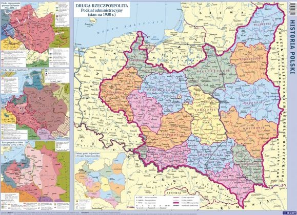 Polska 1939 Mapa Administracyjna