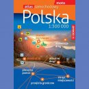 Polska 2023/2024. Atlas samochodowy 1:300 000.