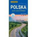 Polska. Mapa samochodowa 1:650 000 foliowana.