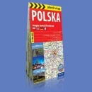 Polska. Mapa samochodowa laminowana 1:700 000. plastic map