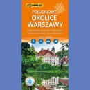 Południowe okolice Warszawy. Mapa turystyczna 1:50 000, laminowana.