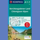 Powiat Berchtesgaden, Alpy Chiemgawskie - Berchtesgadener Land-Chiemgauer Alpen. Mapa turystyczna 1:50 000