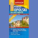 Powiat Opolski dla aktywnych. Mapa 1:80 000. Opole. Plan miasta 1:17 000.