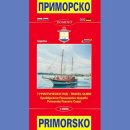 Primorsko-Tsarevo Coast, Kiten. Plan miasta 1:6 000/1:5 000. 