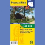 Puszcza Biała, część zachodnia. Mapa turystyczna 1:50 000, foliowana