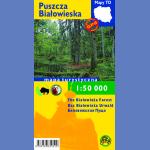 Puszcza Białowieska. The Białowieża Forest. Der Białowieża Urwald. <BR>Mapa turystyczna 1:50 000<BR>Mapa foliowana