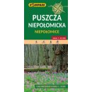 Puszcza Niepołomicka, Niepołomice. Mapa turystyczna 1:35 000, plan miasta 1:10 000