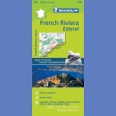 Riwiera Francuska, Lazurowe Wybrzeże (French Riviera, Esterel). Mapa turystyczna 1:100 000.