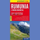 Rumunia, Mołdawia. Mapa samochodowa 1:700 000. premium! map
