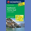 Südtessin-Locarno-Lugano. Mapa turystyczna 1:50 000 laminowana.