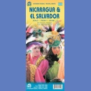Salwador, Nikaragua. Mapa 1:250 000/1:700 000.