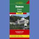 Samos. Mapa turystyczna 1:50 000