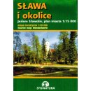 Sława i okolice. Plan miasta 1:15 000, mapa okolic 1:50 000