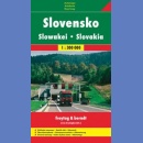 Słowacja (Slovensko). Mapa samochodowa 1:300 000.