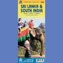 Sri Lanka. Indie Południowe (Sri Lanka & South India). Mapa 1:450 000/1:2 380 000.