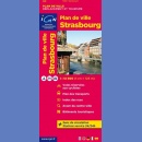Strasburg (Strasbourg). Plan miasta 1:12 500.