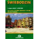 Świebodzin. Plan miasta 1:15 000, mapa okolic 1:200 000