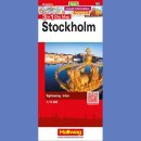 Sztokholm (Stockholm). Plan miasta 1:14 000 laminowany.