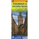 Sztokholm, Szwecja południowa. Plan miasta, Mapa turystyczna 1:7400/1:900 000.