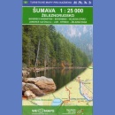 Szumawa Północna (Šumava, Železnorudsko). Mapa turystyczna 1:25 000.