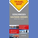 Szwecja Południowa (Südschweden). Mapa turystyczna 1:300 000. 