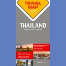 Tajlandia (Thailand). Mapa 1:1 500 000. Travel Map 