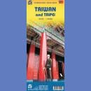 Tajwan, Tajpej (Taiwan, Taipei). Mapa turystyczna 1:386 000. Plan 1:15 000.