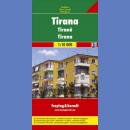 Tirana. Plan miasta 1:10 000.