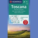 Toskania (Toscana). Zestaw 4 map turystycznych 1:50 000.