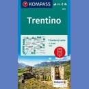 Trydent (Trentino). Zestaw 3 map turystycznych 1:50 000.