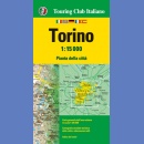 Turyn (Torino). Plan miasta 1:15 000.