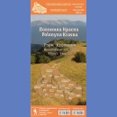 Ukraina: Połonina Krasna. Mapa turystyczna 1:50 000 foliowana.