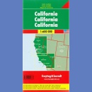 USA: Kalifornia. Mapa samochodowa 1:600 000.