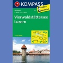 Vierwaldstattersee, Luzern. Mapa turystyczna 1:50 000 laminowana